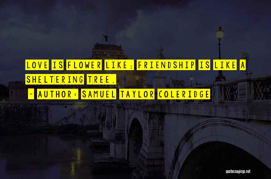 Friendship Is Like A Flower Quotes By Samuel Taylor Coleridge