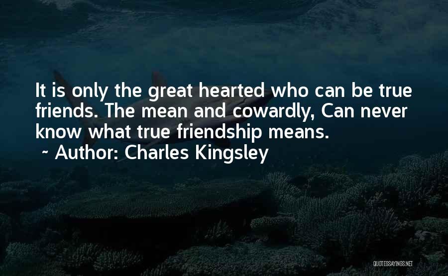 Friendship Means Quotes By Charles Kingsley