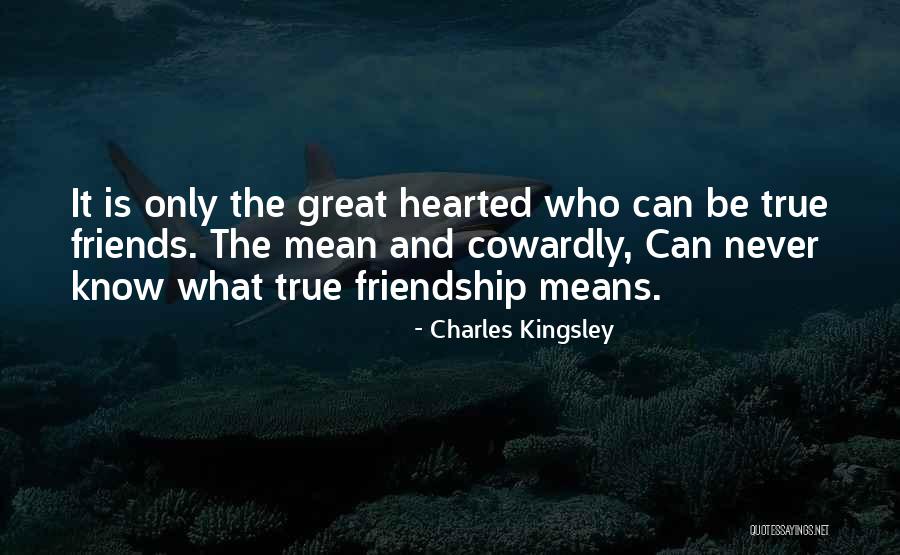 Friendship Means Quotes By Charles Kingsley