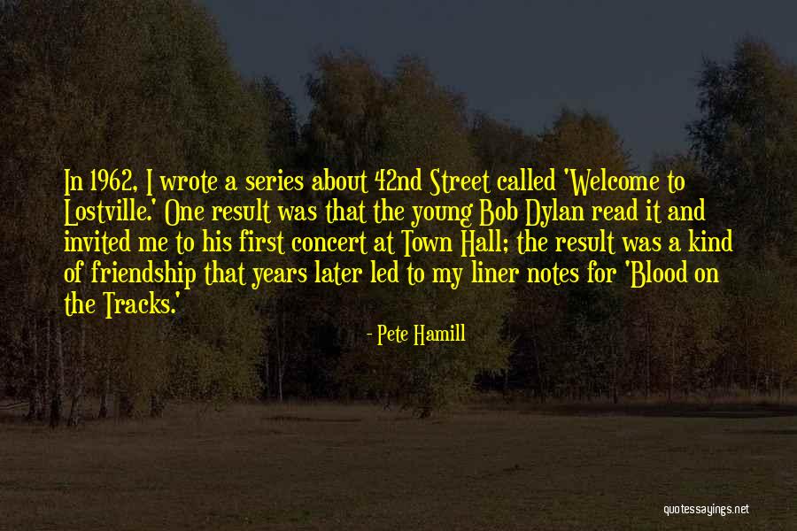 Friendship Of Years Quotes By Pete Hamill Friendship Of Years Quotes By Pete Hamill