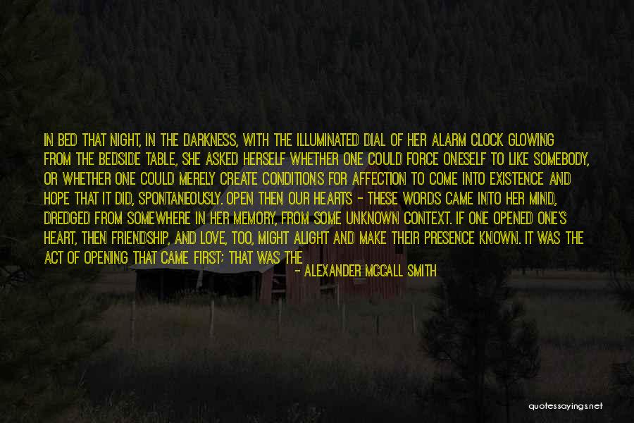 Friendship Or Love Quotes By Alexander McCall Smith