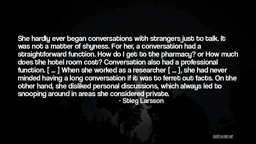 Friendship Or Love Quotes By Stieg Larsson