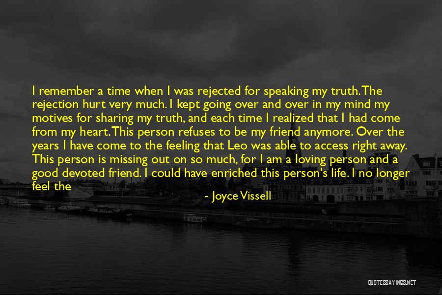 Friendship Over Love Quotes By Joyce Vissell