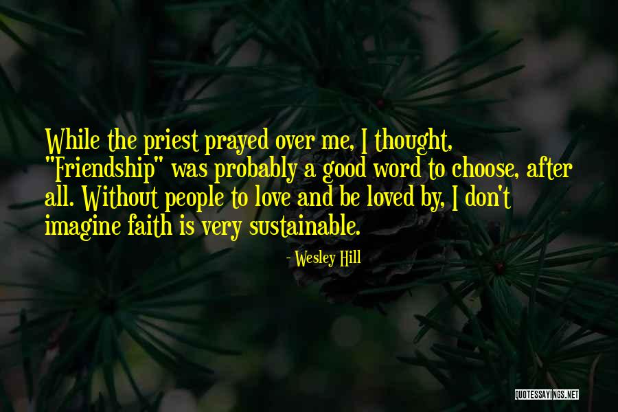 Friendship Over Love Quotes By Wesley Hill