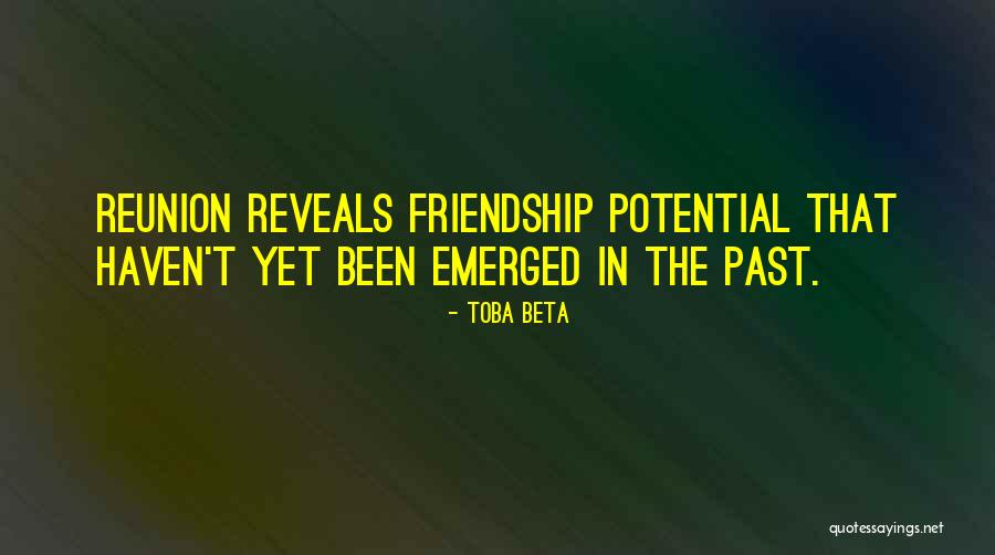 Friendship Reunion Quotes By Toba Beta