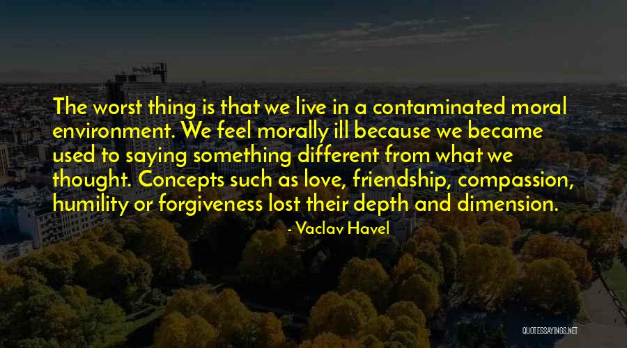 Friendship Saying Sorry Quotes By Vaclav Havel