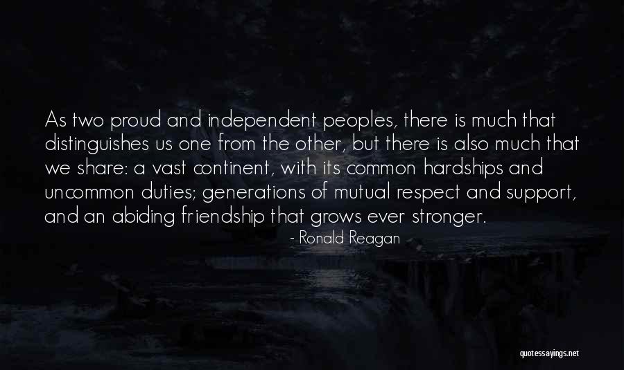 Friendship Support Quotes By Ronald Reagan Friendship Support Quotes By Ronald Reagan