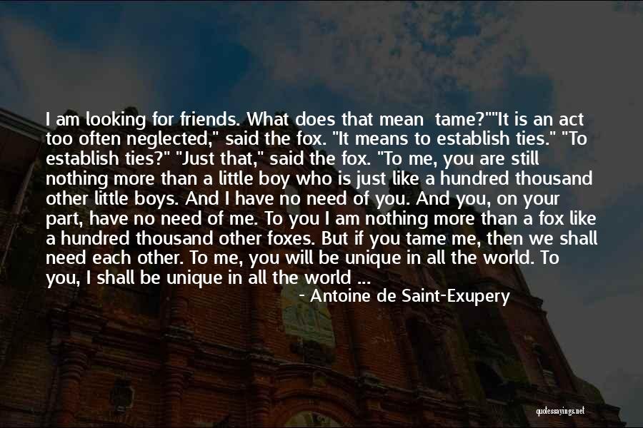 Friendship Ties Quotes By Antoine De Saint-Exupery