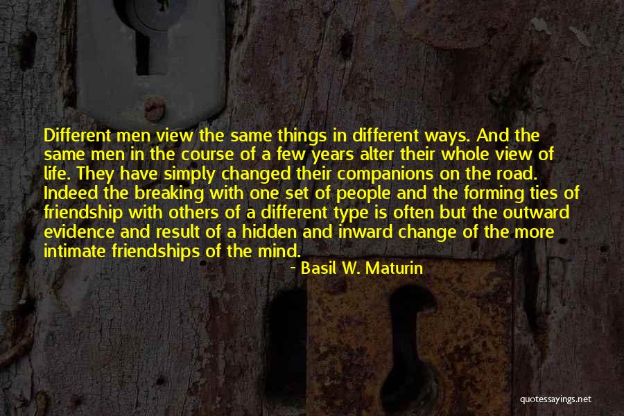 Friendship Ties Quotes By Basil W. Maturin