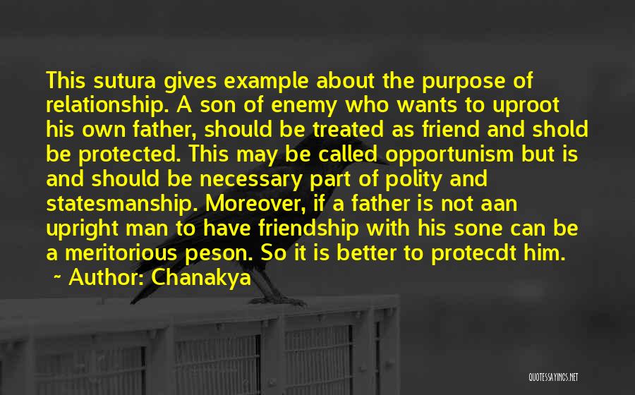 Friendship To Enemy Quotes By Chanakya