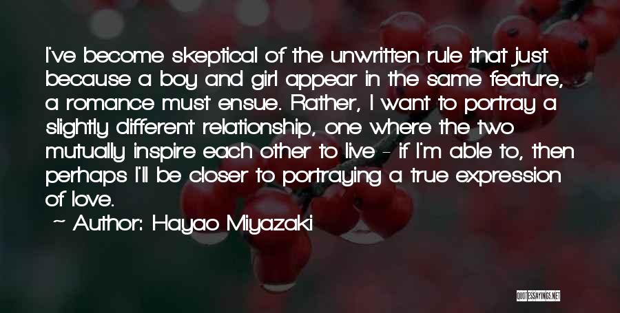 Friendship With A Boy Quotes By Hayao Miyazaki