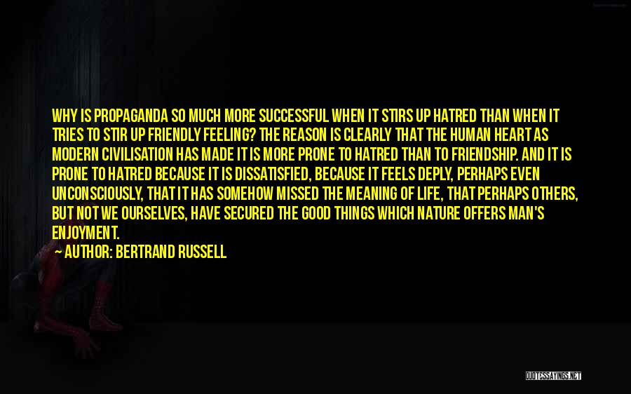 Friendship With Meaning Quotes By Bertrand Russell