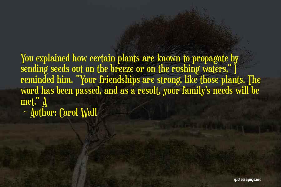 Friendships Quotes By Carol Wall