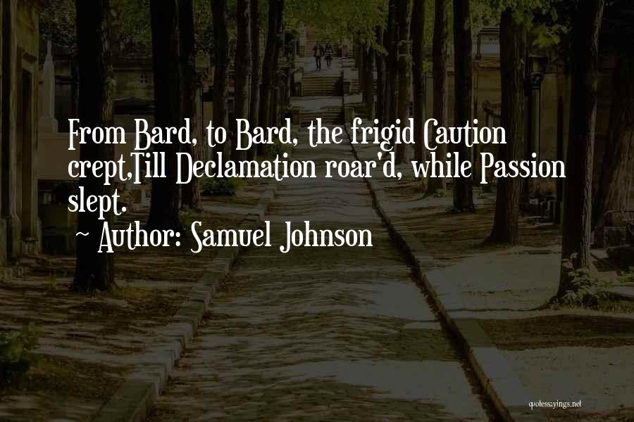 Frigid Quotes By Samuel Johnson