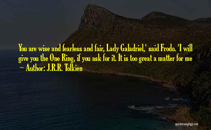 Frodo Baggins Quotes By J.R.R. Tolkien