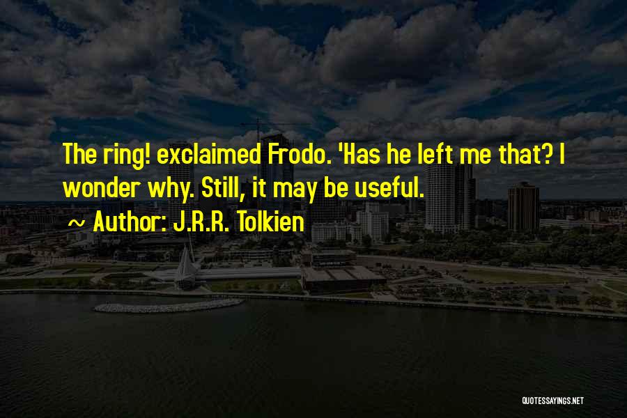 Frodo Baggins Quotes By J.R.R. Tolkien