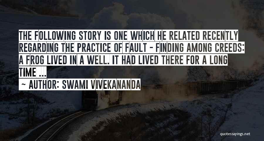 Frog In The Well Quotes By Swami Vivekananda