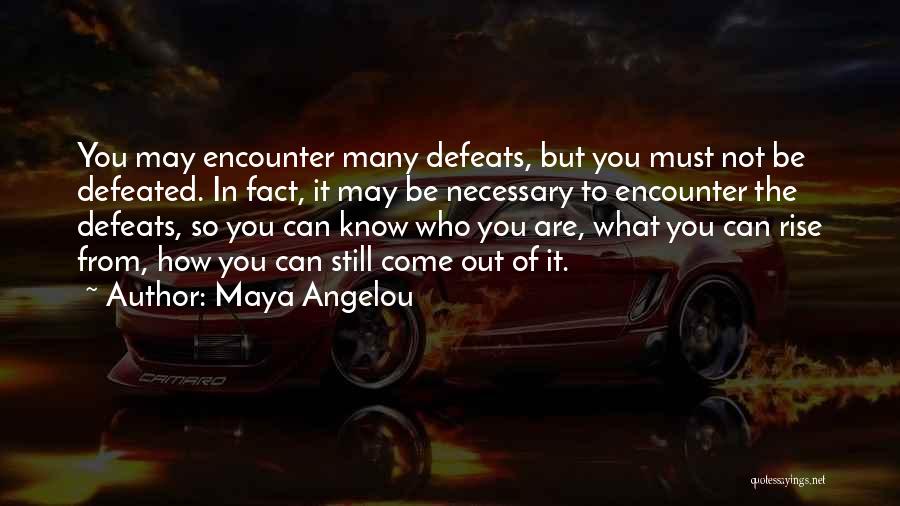 From Adversity Quotes By Maya Angelou