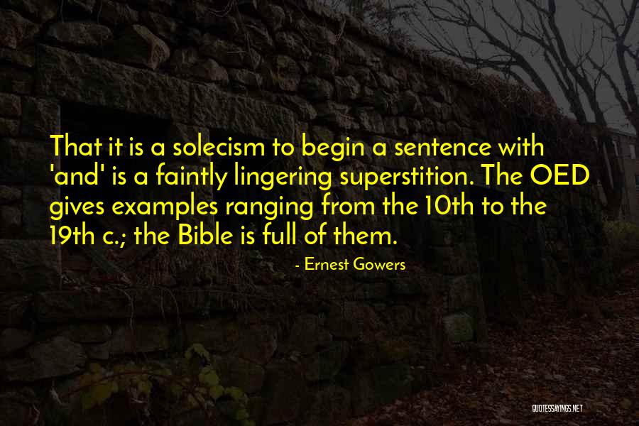 From Bible Quotes By Ernest Gowers