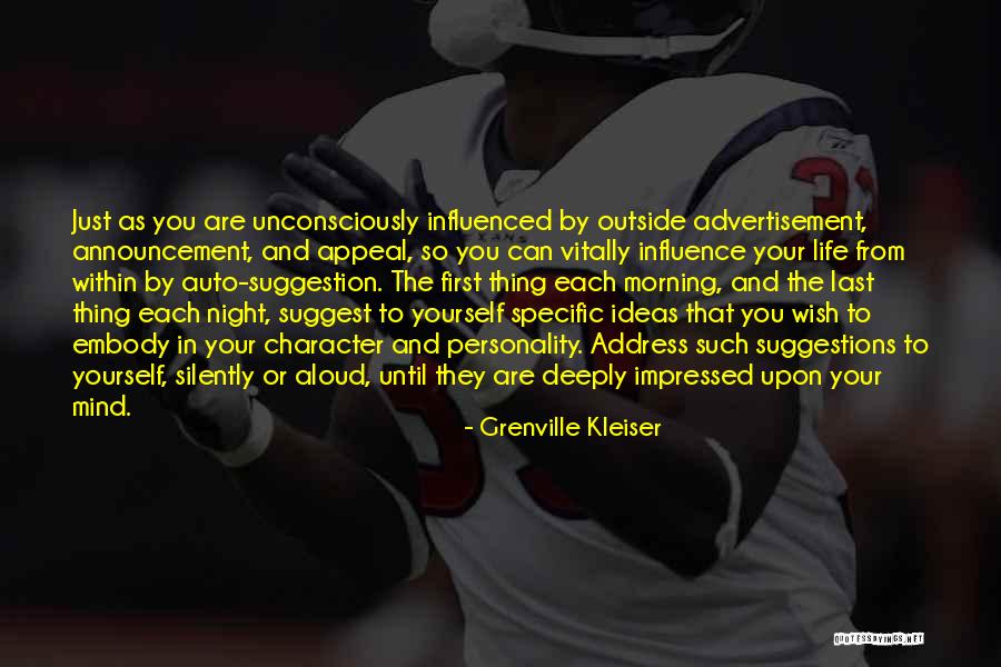 From First To Last Quotes By Grenville Kleiser