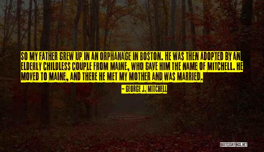 From Mother To Father Quotes By George J. Mitchell