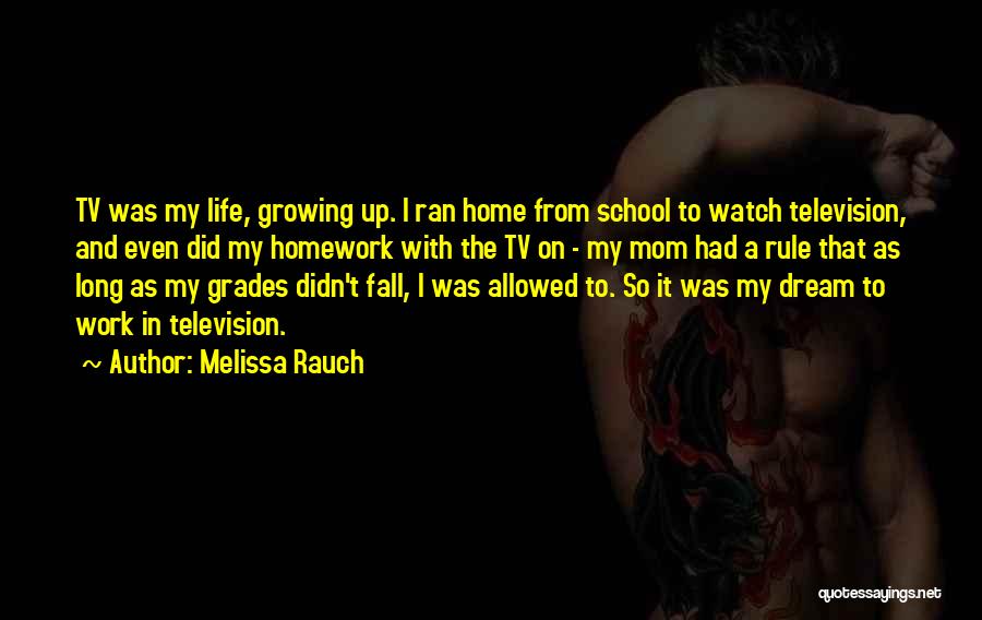 From School To Work Quotes By Melissa Rauch