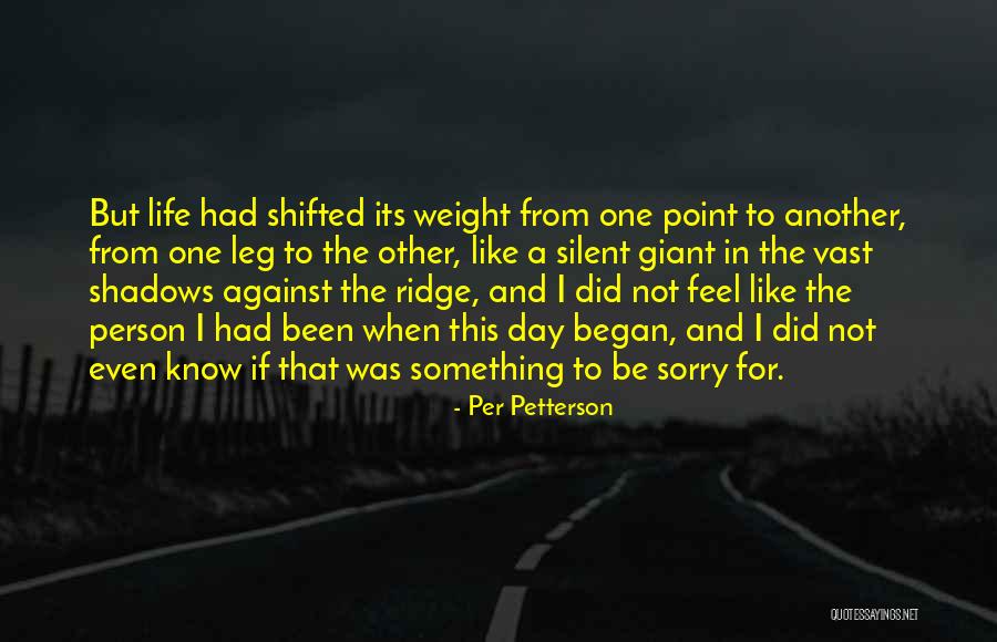 From Sorry Quotes By Per Petterson From Sorry Quotes By Per Petterson