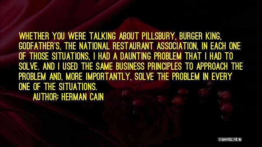 From The Godfather Quotes By Herman Cain