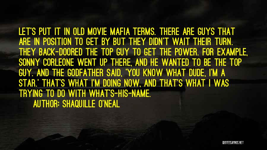 From The Godfather Quotes By Shaquille O'Neal