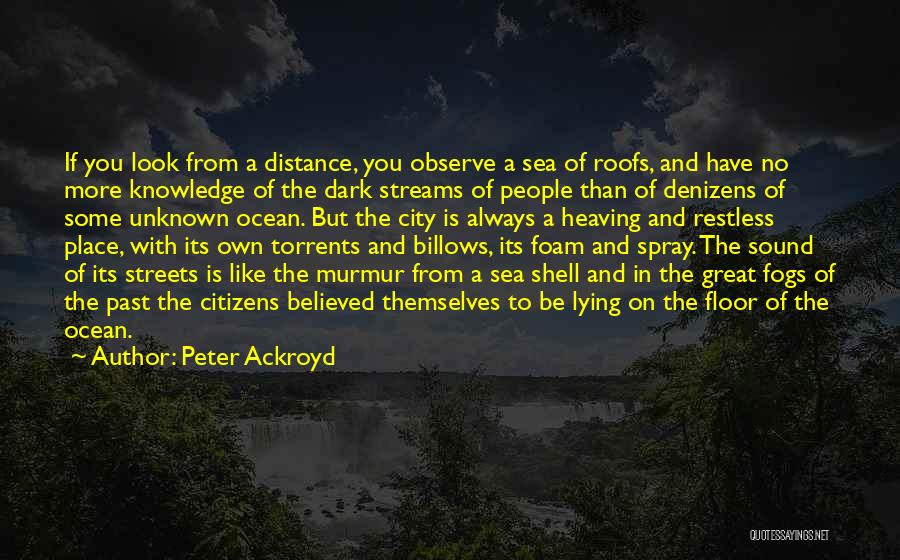 From The Sea Quotes By Peter Ackroyd