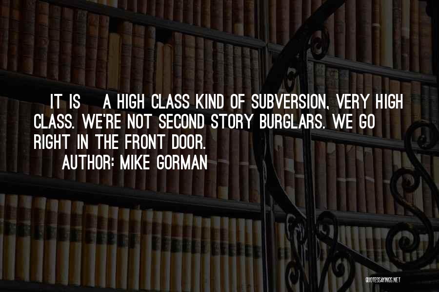 Front Doors Quotes By Mike Gorman