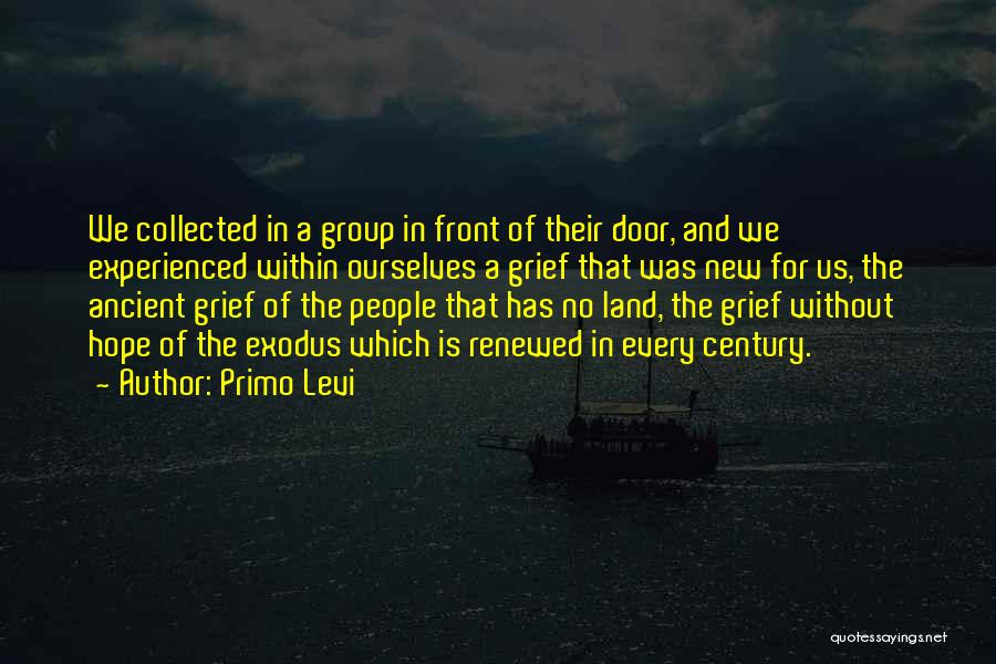 Front Doors Quotes By Primo Levi