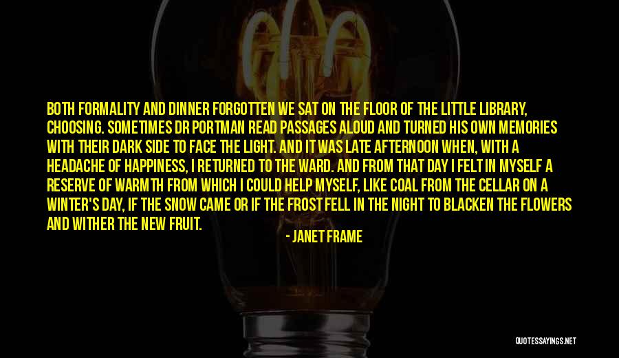 Frost And Snow Quotes By Janet Frame Frost And Snow Quotes By Janet Frame