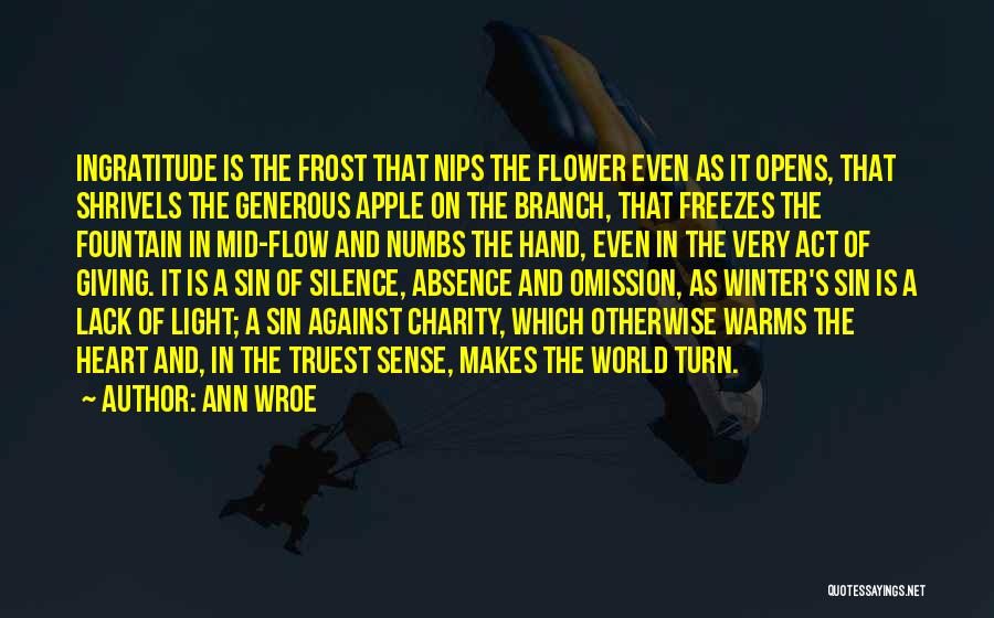 Frost In Winter Quotes By Ann Wroe