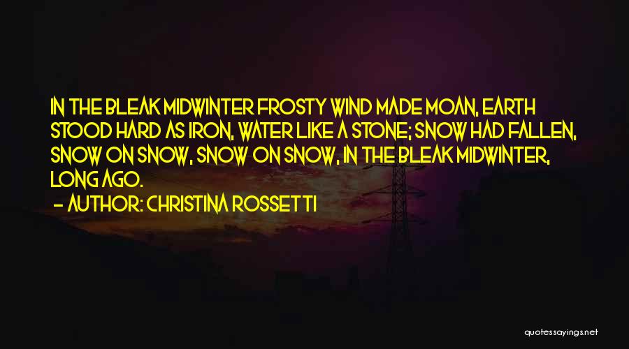 Frosty Quotes By Christina Rossetti