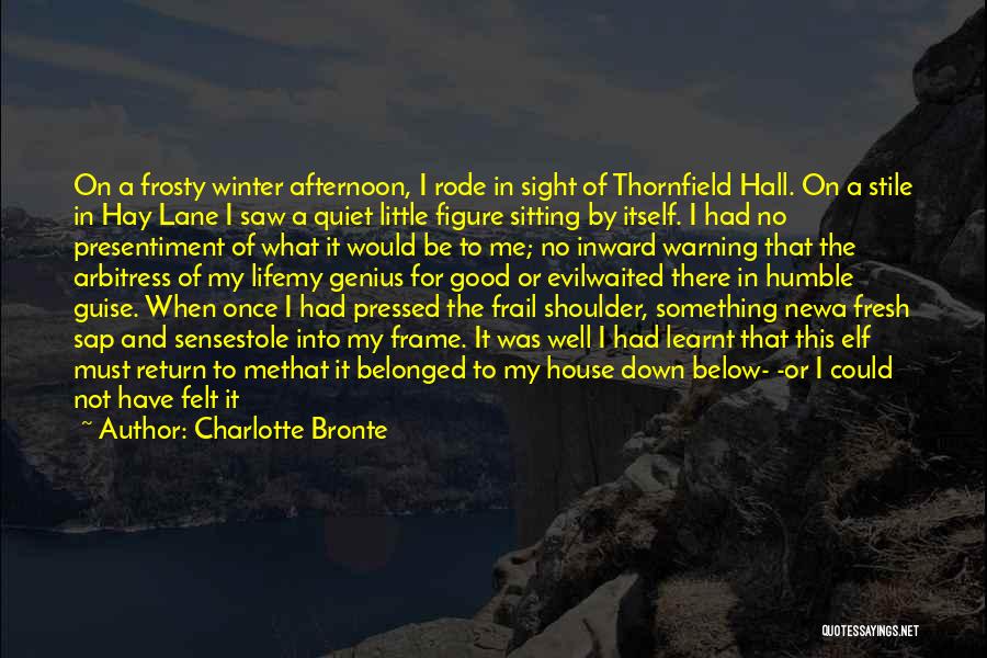 Frosty Winter Quotes By Charlotte Bronte