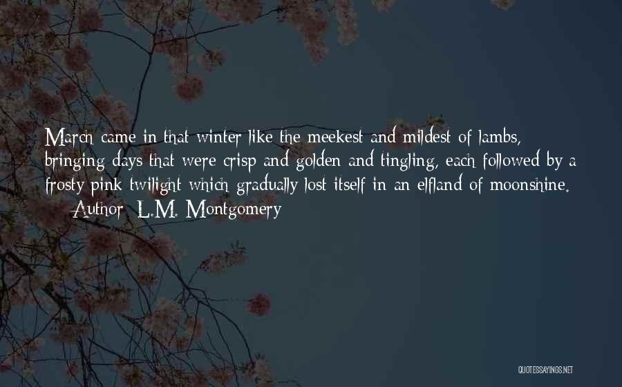 Frosty Winter Quotes By L.M. Montgomery