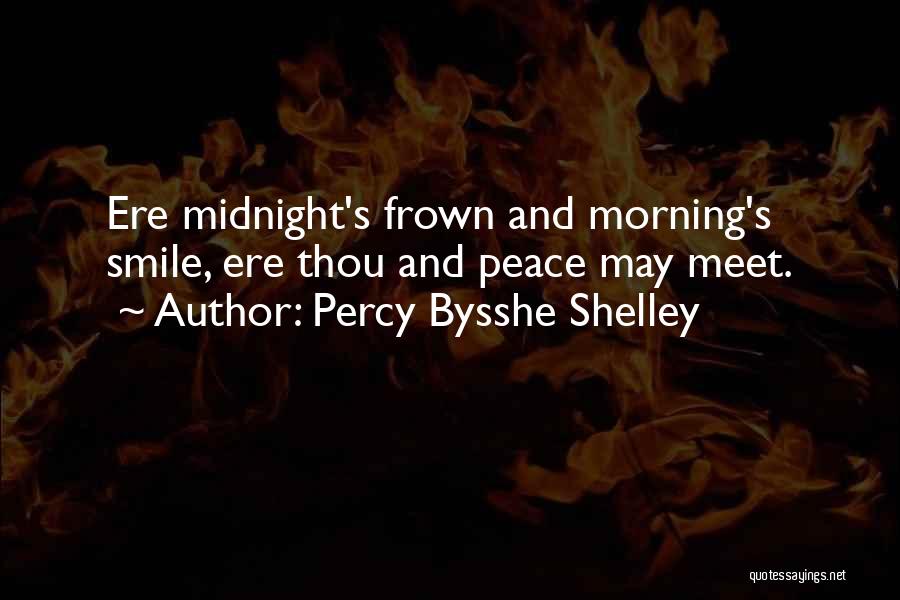 Frown Quotes By Percy Bysshe Shelley