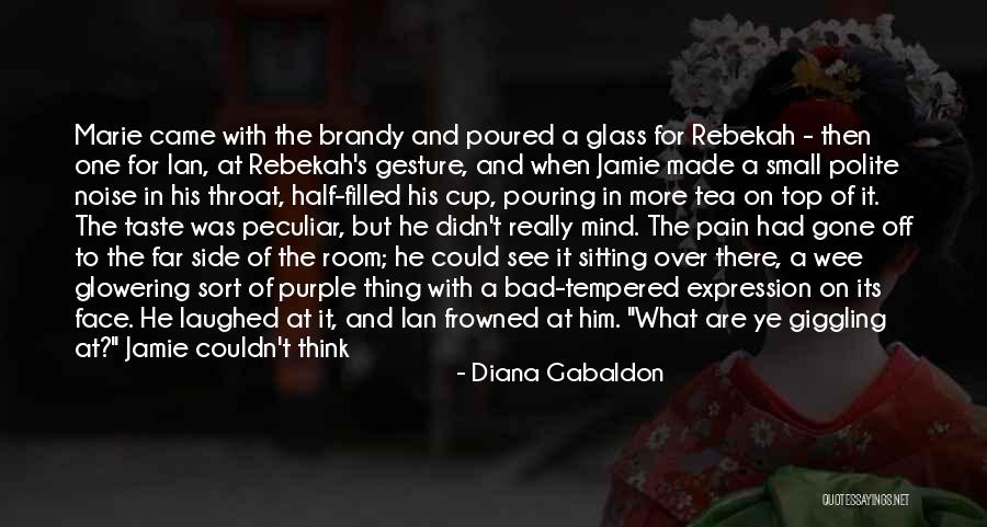 Frowned Face Quotes By Diana Gabaldon