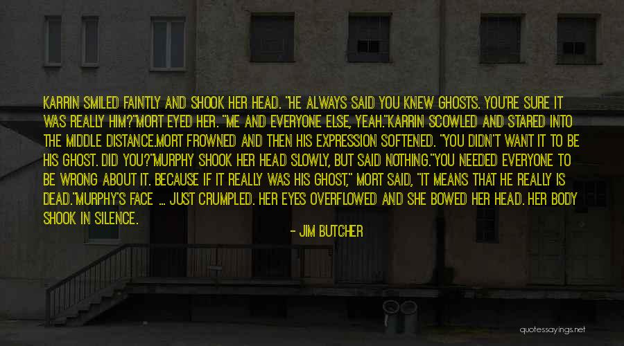 Frowned Face Quotes By Jim Butcher