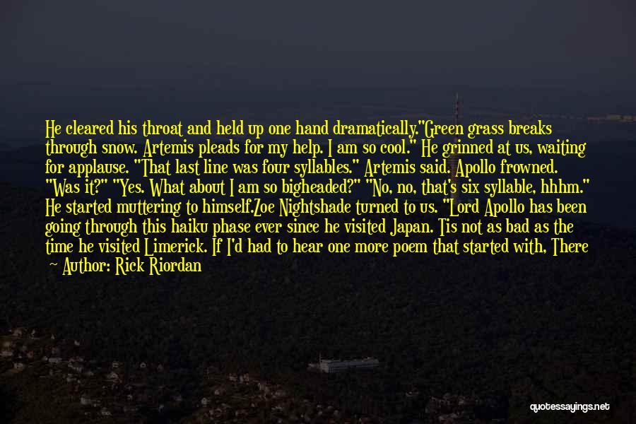 Frowned Quotes By Rick Riordan