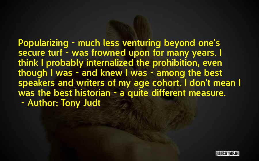 Frowned Quotes By Tony Judt