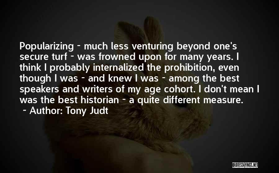 Frowned Upon Quotes By Tony Judt