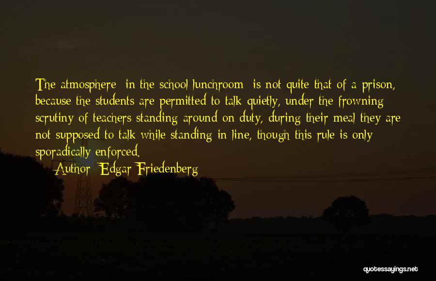 Frowning Quotes By Edgar Friedenberg