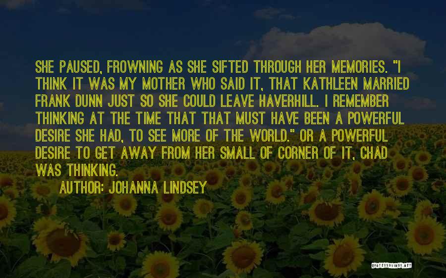 Frowning Quotes By Johanna Lindsey