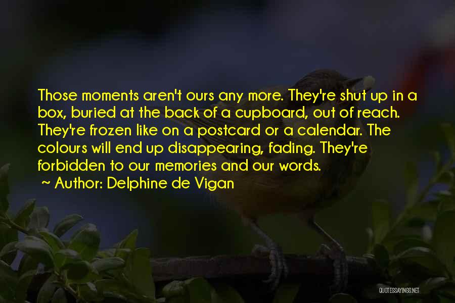 Frozen Moments Quotes By Delphine De Vigan