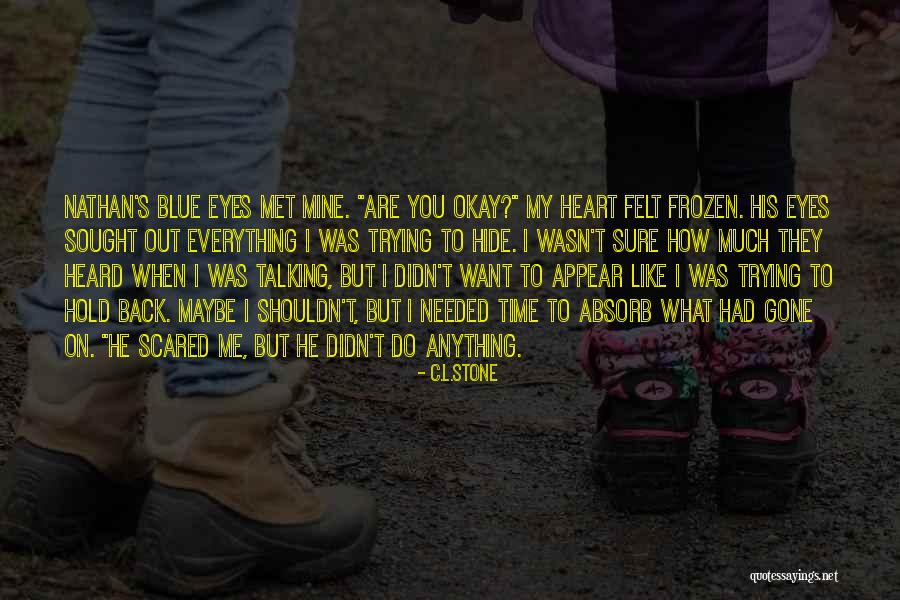 Frozen Time Quotes By C.L.Stone Frozen Time Quotes By C.L.Stone