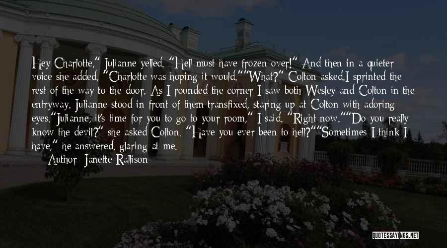 Frozen Time Quotes By Janette Rallison