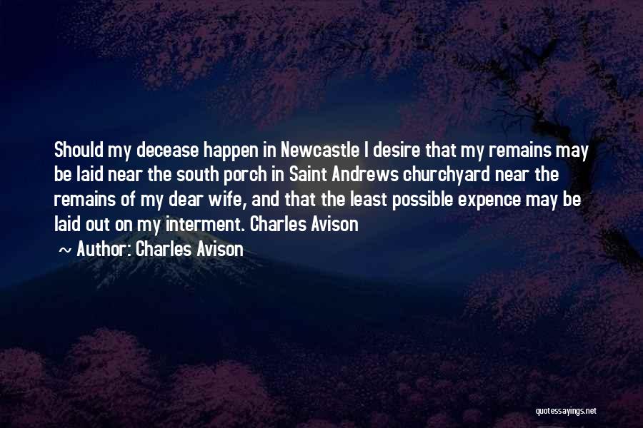 Frugality Quotes By Charles Avison