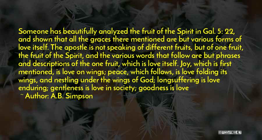 Fruit And Love Quotes By A.B. Simpson